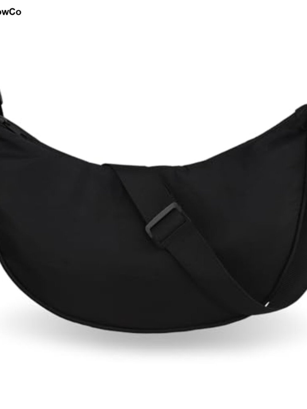 Nylon Crescent Crossbody Bag Women Adjustable Sling Shoulder Purse